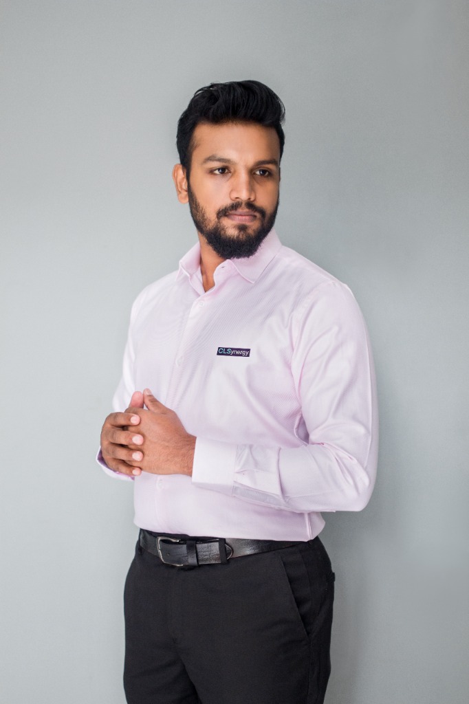 Custom blue corporate uniform